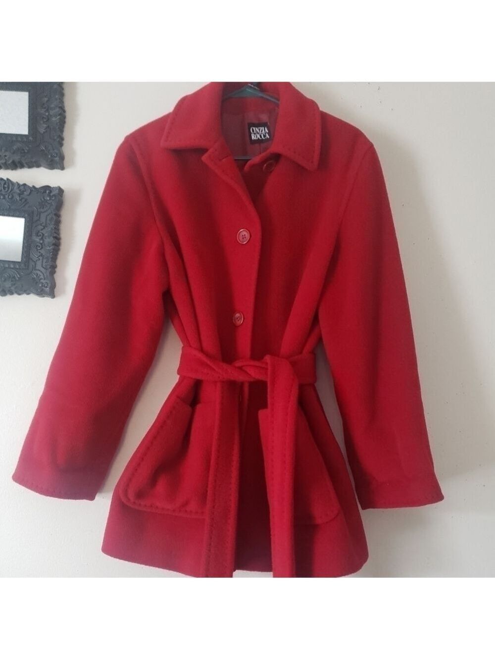 HP. Cinzia Rocca Fodera Bemberg Wool And Cashmere Coat